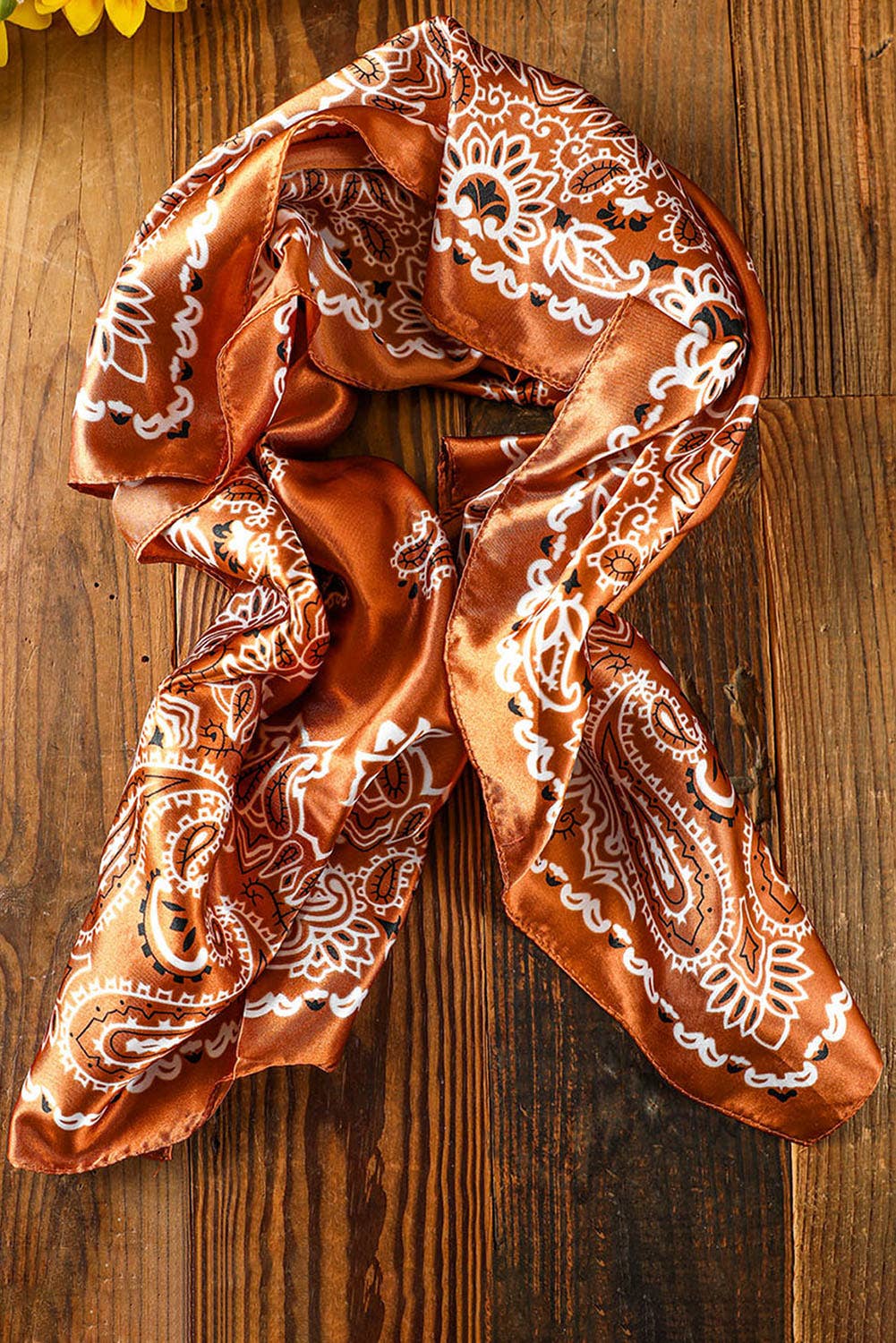 Satin Paisley Wild Rag