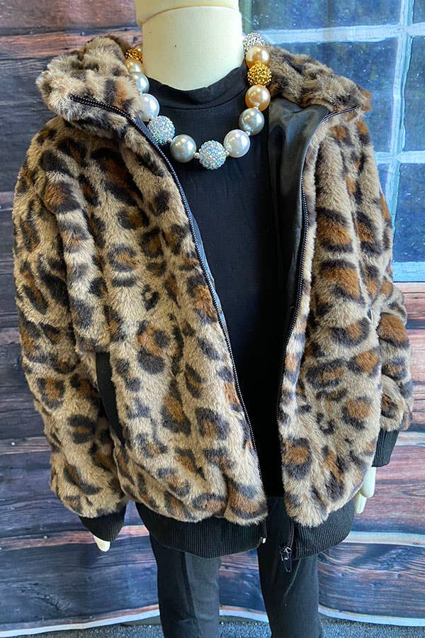 SOFT Leopard Girls Coat