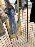 Faded Distressed Denim Jacket