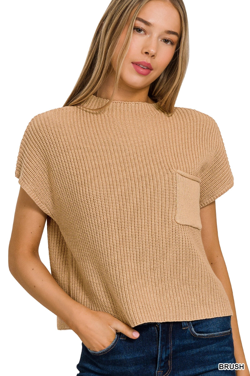 Mock Neck Sweater Tanks