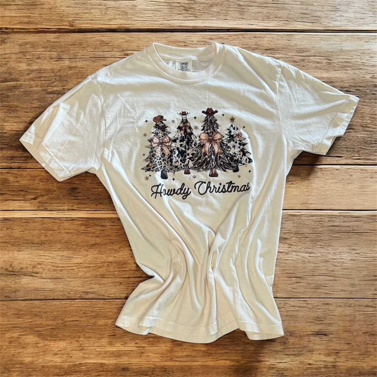 Cowhide Christmas Tree Tee