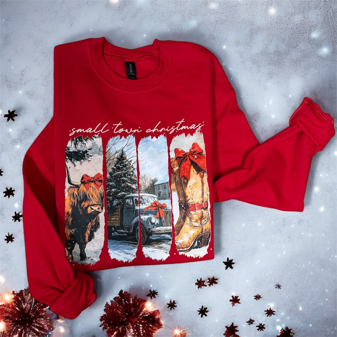 Christmas Highland & Boots Sweatshirt