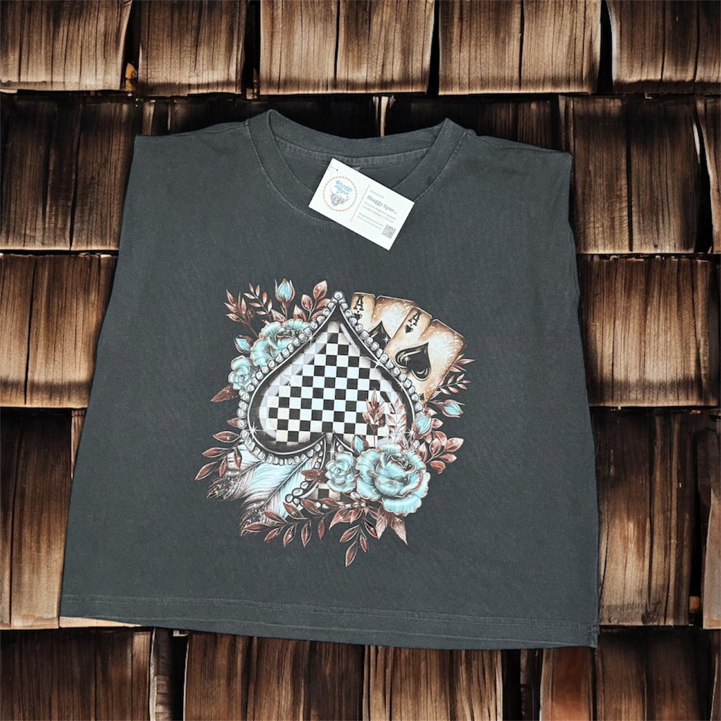 Ace of Spades Checkered Muscle Tank or Tee