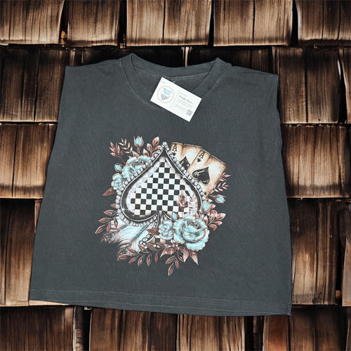 Ace of Spades Checkered Muscle Tank or Tee