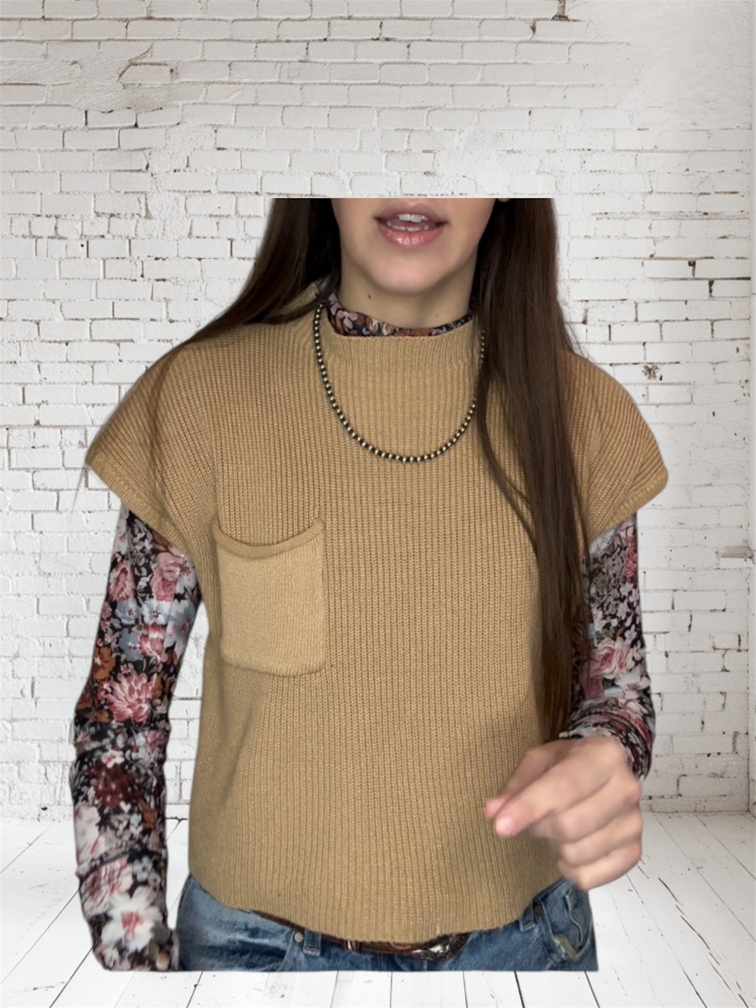 Mock Neck Sweater Tanks