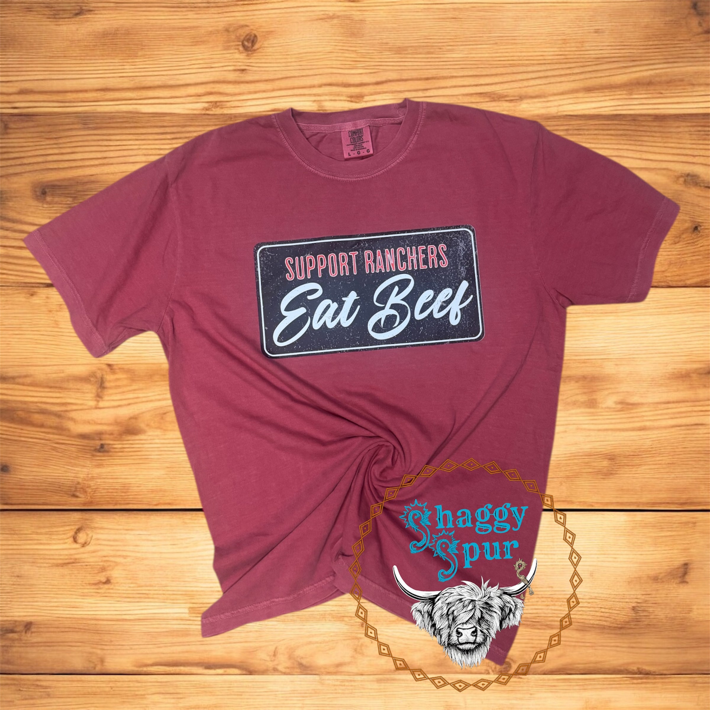 Support Ranchers - Eat Beef - Red Tee