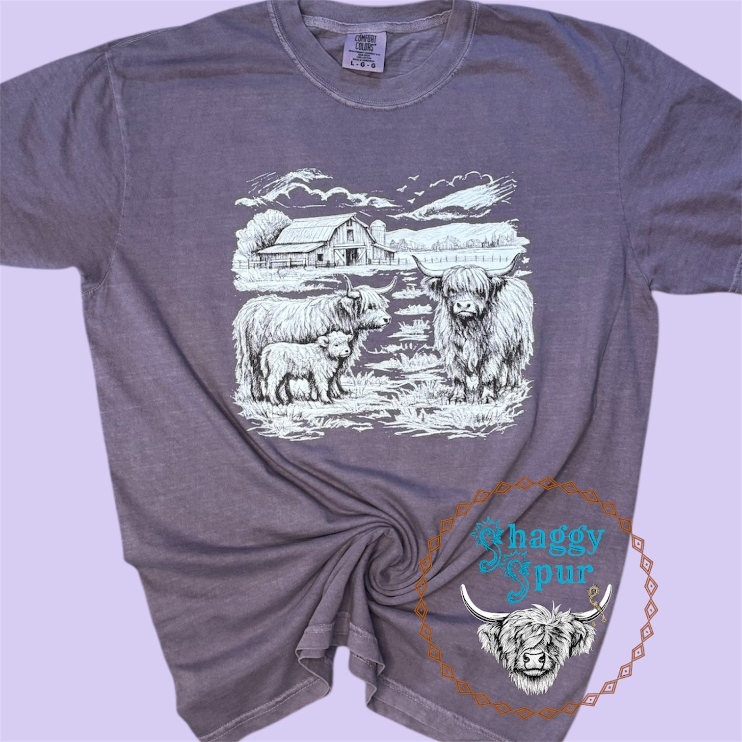 Highland Farm Scene Tee