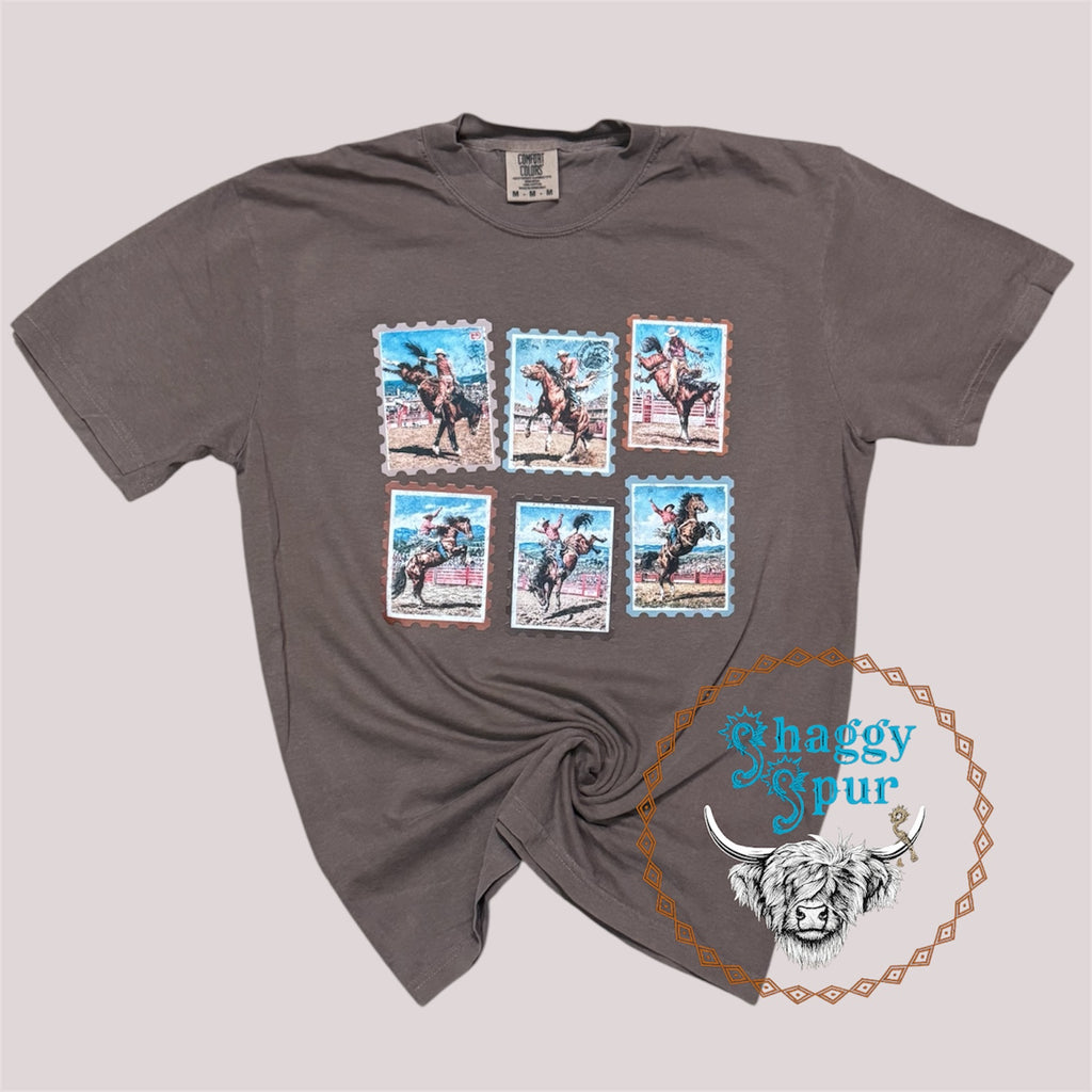 Vintage Stamps Bronc Riding Tee