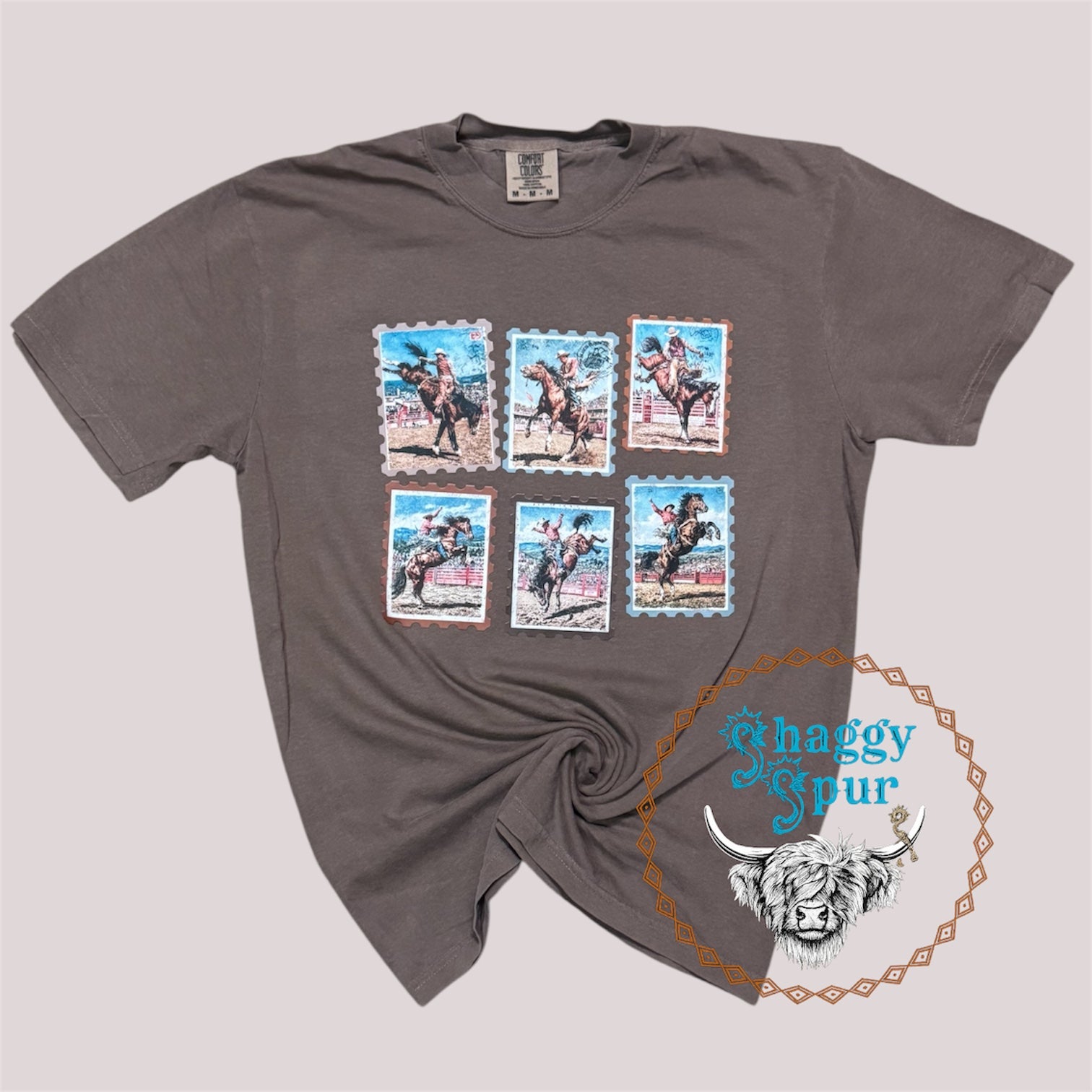 Vintage Stamps Bronc Riding Tee