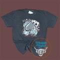 Gray Spaded Checkered Muscle Tank or Tee
