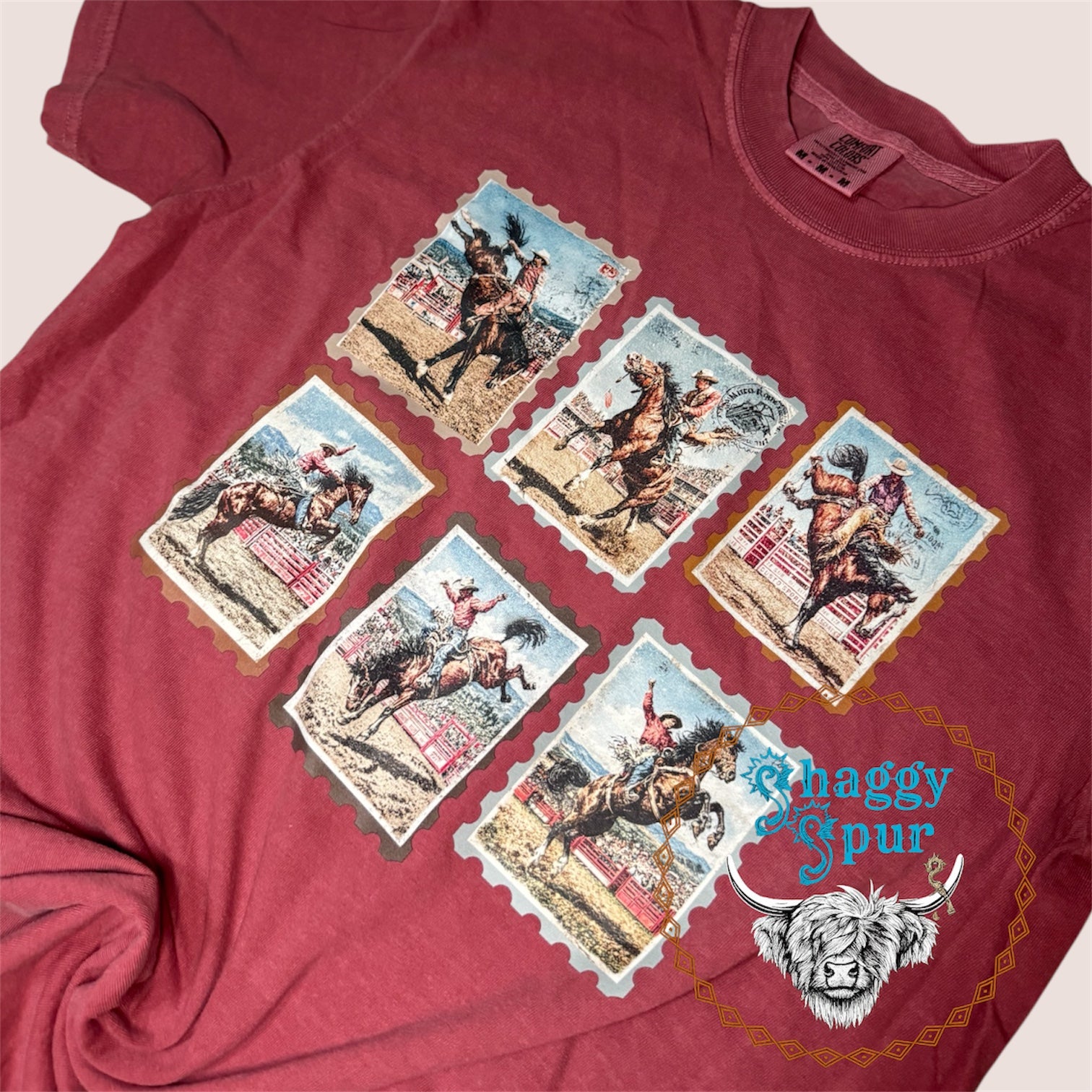 Vintage Stamps Bronc Riding Tee