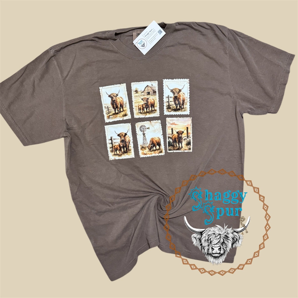 Highland Vintage Stamps Tee