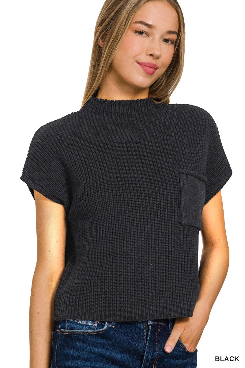 Mock Neck Sweater Tanks
