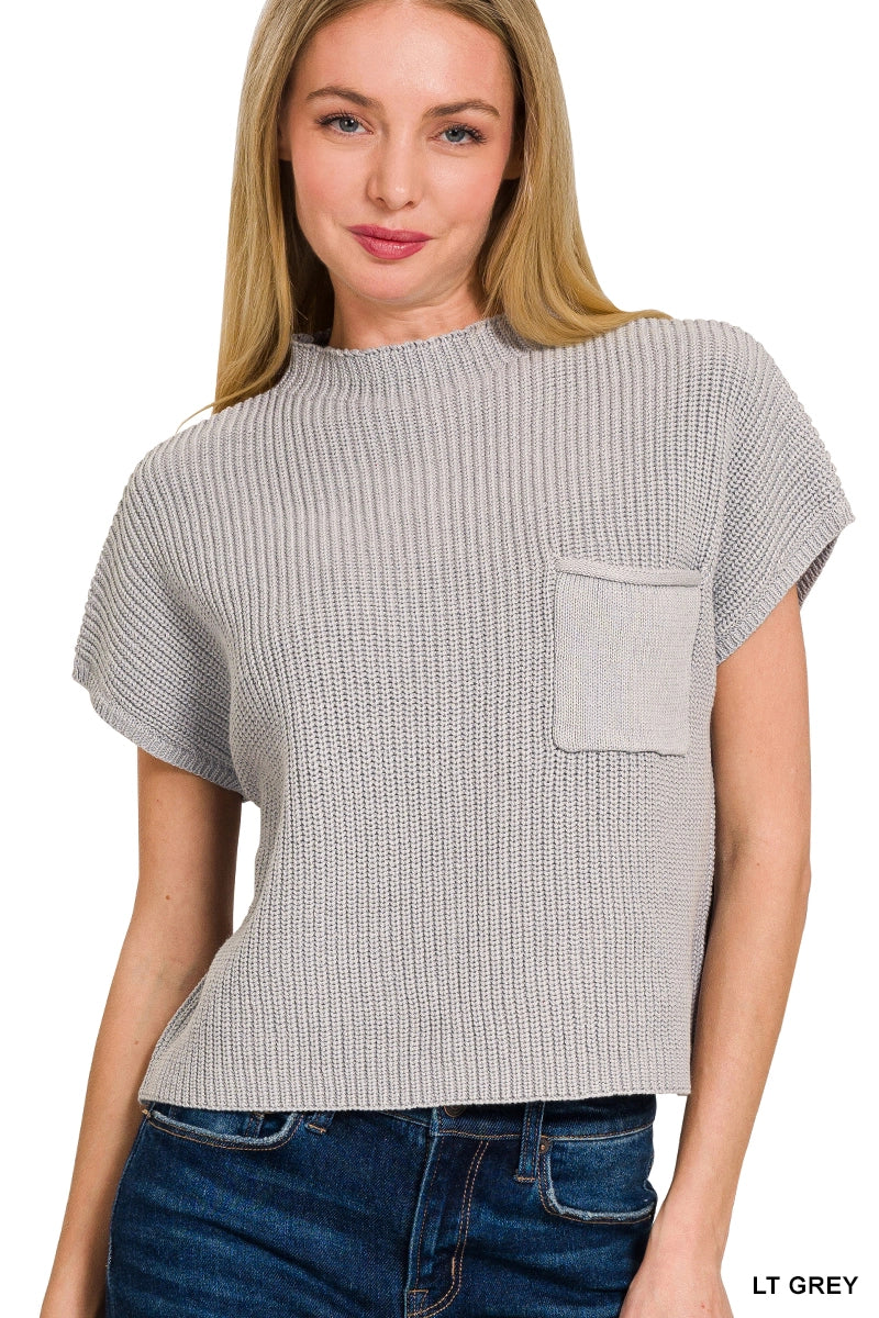 Mock Neck Sweater Tanks