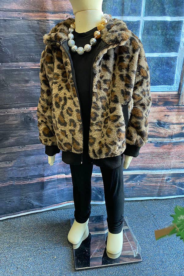 SOFT Leopard Girls Coat