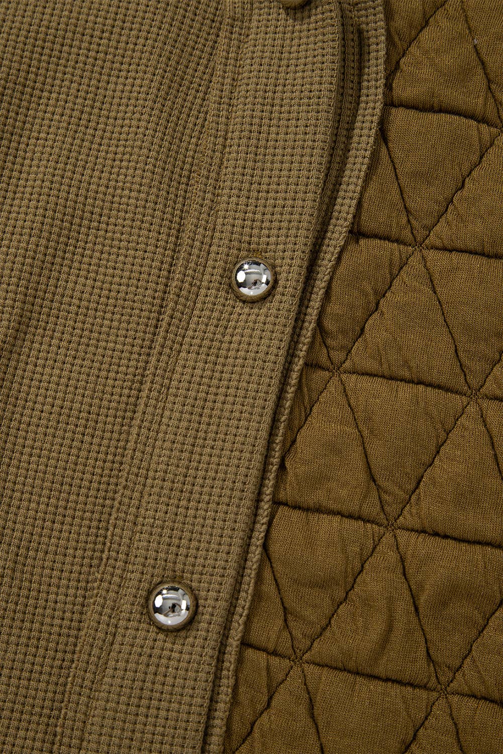 Quilted Patchwork Hooded Jacket