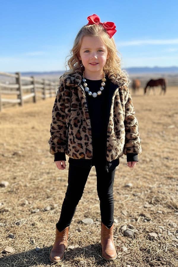 SOFT Leopard Girls Coat